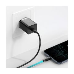 Baseus Apple iPhone 11 Uyumlu 20W Hızlı Şarj Adaptörü + Type-C To Lightning 1m Şarj Kablosu
