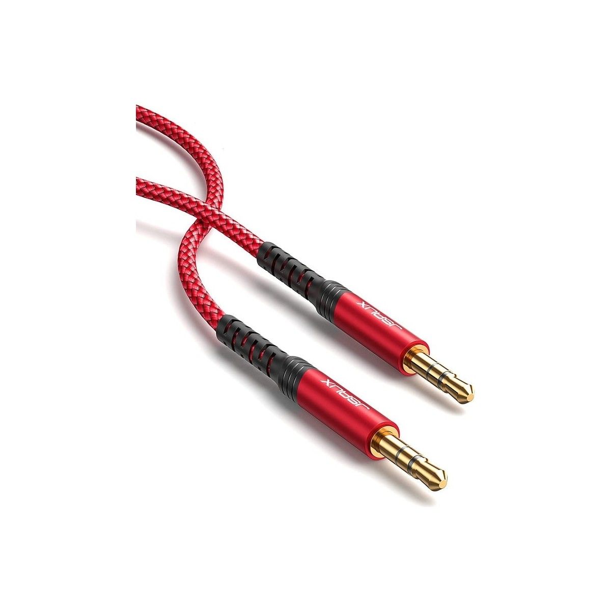 Profesyonel Hifi Stereo Ses Kablo 3,5 mm To 3.5mm Trs Uzatma Aux Kablosu 1 ADET CM0004 Uzun 3 Metre Kırmızı