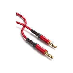 Profesyonel Hifi Stereo Ses Kablo 3,5 mm To 3.5mm Trs Uzatma Aux Kablosu 1 ADET CM0004 Uzun 3 Metre Kırmızı