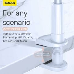 Baseus Unlimited, Masaüstü Katlanabilir Klipli Cep Telefonu Tutucu Stand, Siyah