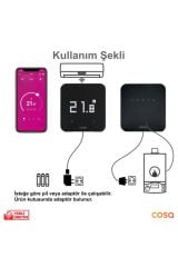 Cosa Akıllı Oda Termostatı Kablosuz Kombi Kontrolü