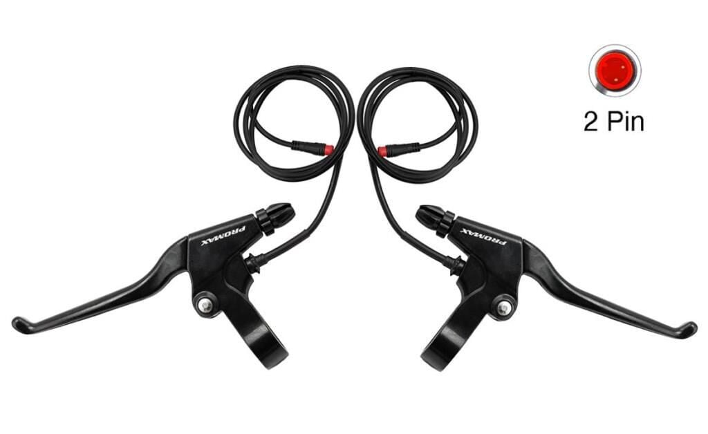 E-Bike Fren Kolu - Güç Kesicili, 2 Pin Uç, Takım