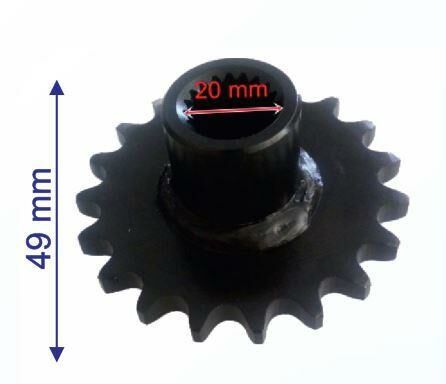 ÖN DİŞLİ ATV 19T - 428  İÇ 20 mm UZUNLUK 49 mm