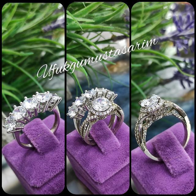 SWAROVSKİ TAŞLI ALYANS YÜZÜK