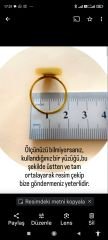 Swarovski Taşlı Altın Rodajlı Gümüş Yüzük Set