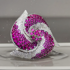 Swarovski Taşlı İthal Tasarım Gümüş Yüzük