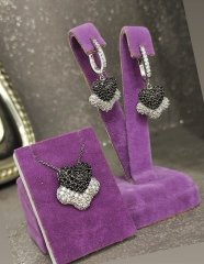 Zirkon Taşlı Kalpli Gümüş Set