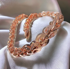 Tasarım Rose Kaplamalı Gümüş Bileklik