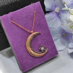 Ayyıldız Tasarım Rose Gümüş Kolye