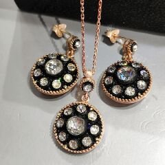 Elmas Monturlu , Altın Kaplamalı Gümüş Set