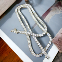 Swarovski Taşlı,3 MM mm Altın kaplamalı,Kararmayan Gümüş suyolu Kolye