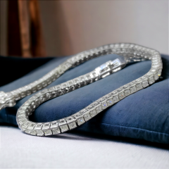 Swarovski Kare Kesim, Altın Kaplamalı suyolu Bileklik