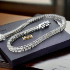 Swarovski Kare Kesim, Altın Kaplamalı suyolu Bileklik