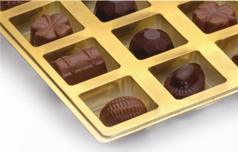 16 Bölmeli Beyaz Special Çikolata Kutusu 500 gr. Logo Baskılı