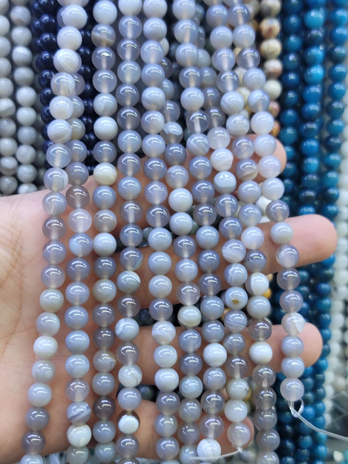 8MM DOĞAL TAŞ DİZİDE 44-50 ADET ORT