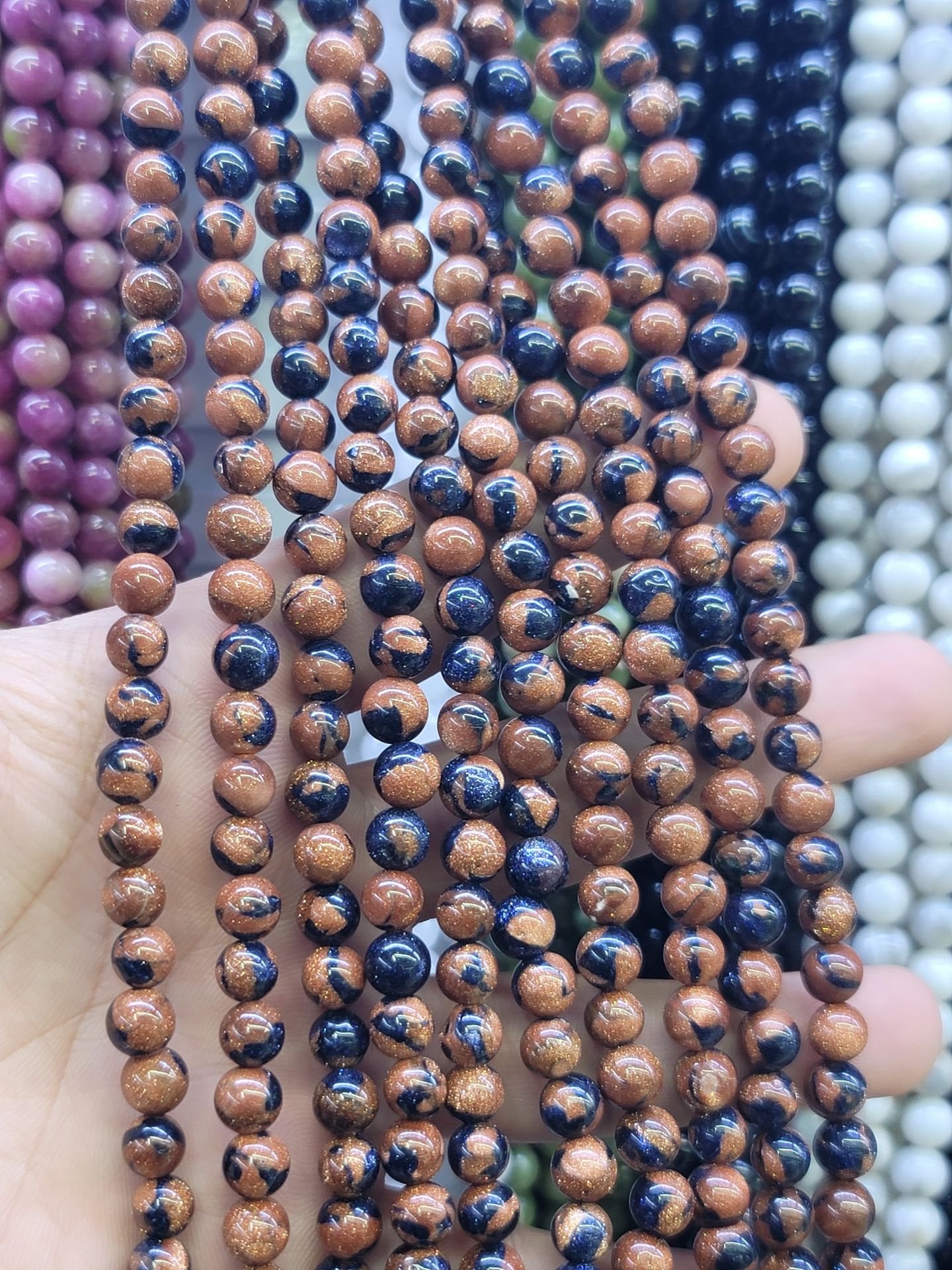 8MM DOĞAL TAŞ DİZİDE 44-50 ADET ORT