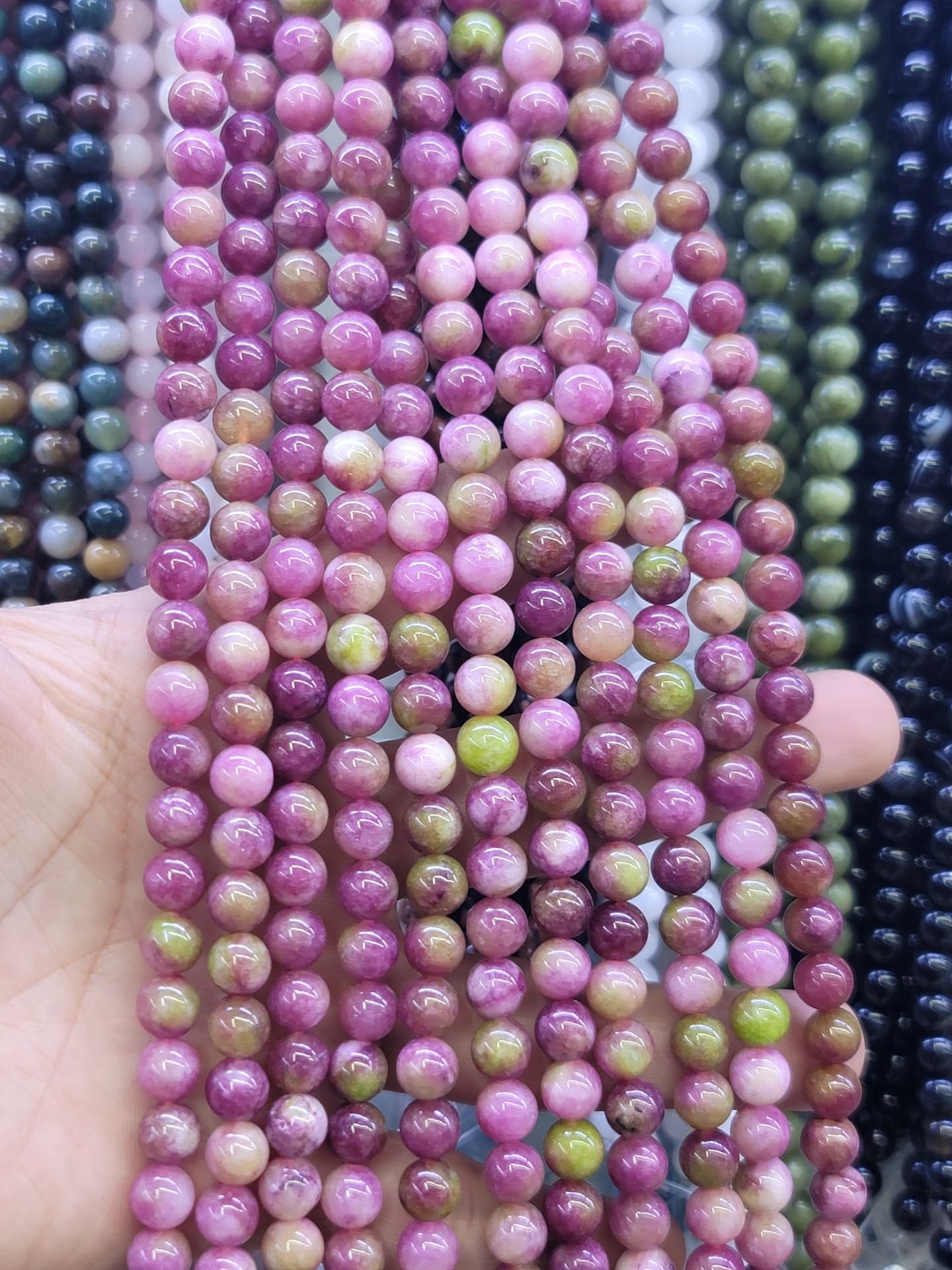 8MM DOĞAL TAŞ DİZİDE 44-50 ADET ORT