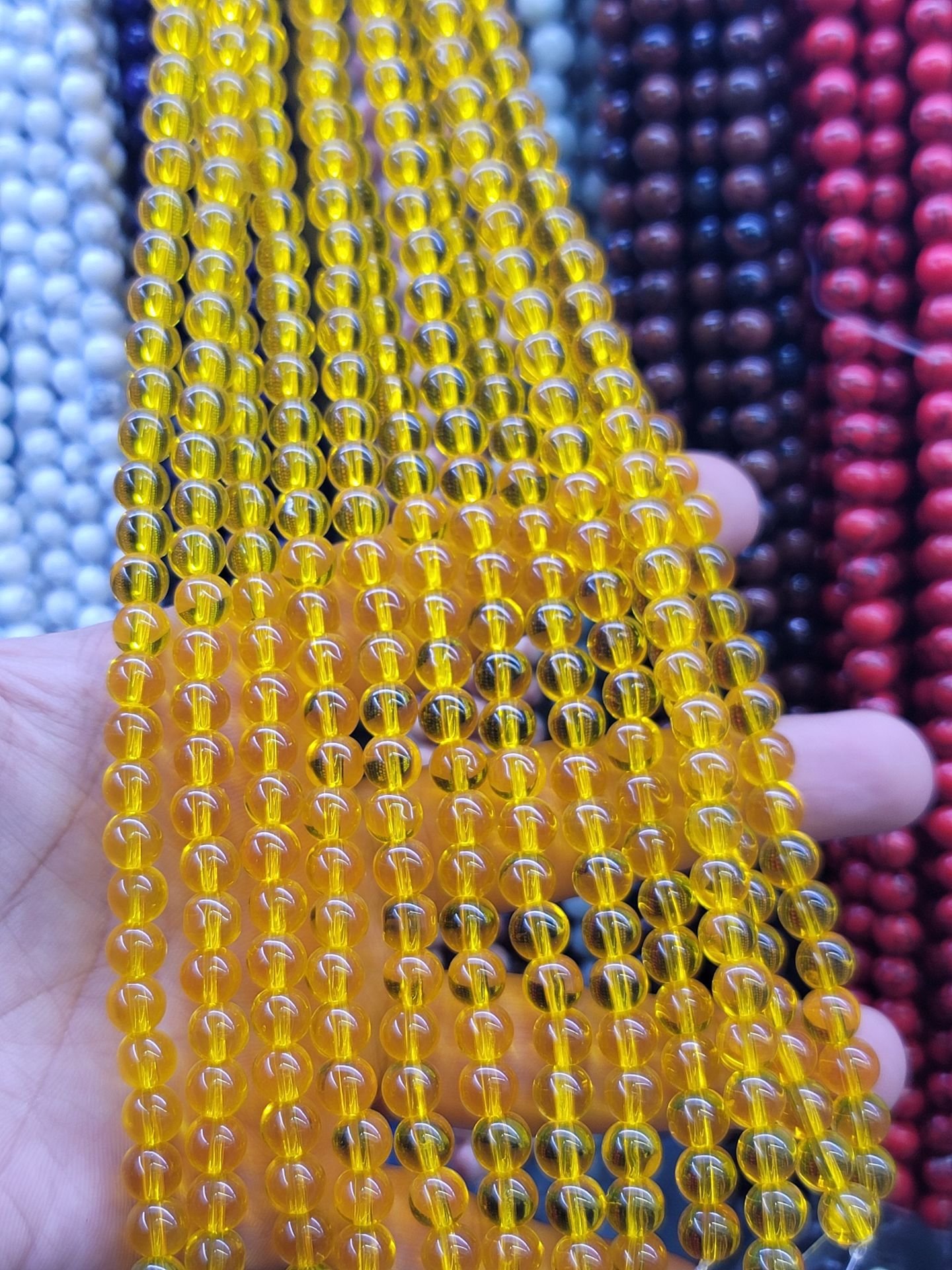 8MM DOĞAL TAŞ DİZİDE 44-50 ADET ORT