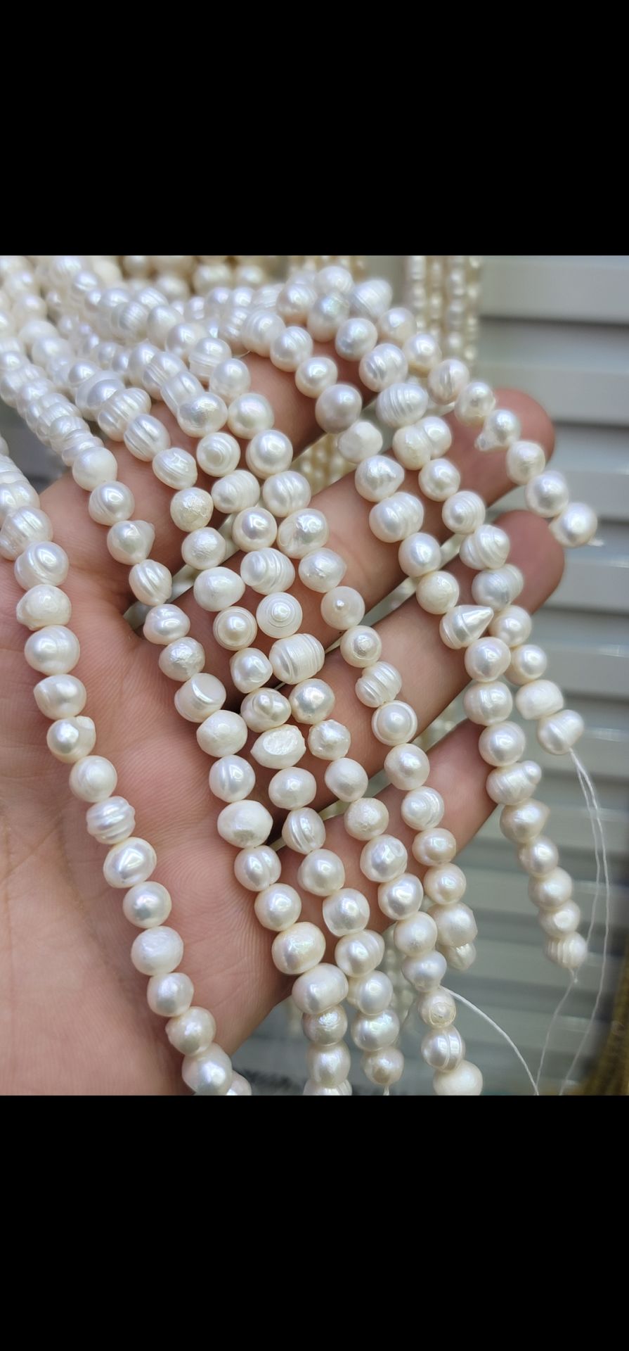 Doğal inci kültür incisi dizi 35cm