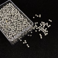 4mm Gümüş Renk Metal Top 10gr 100 Adet