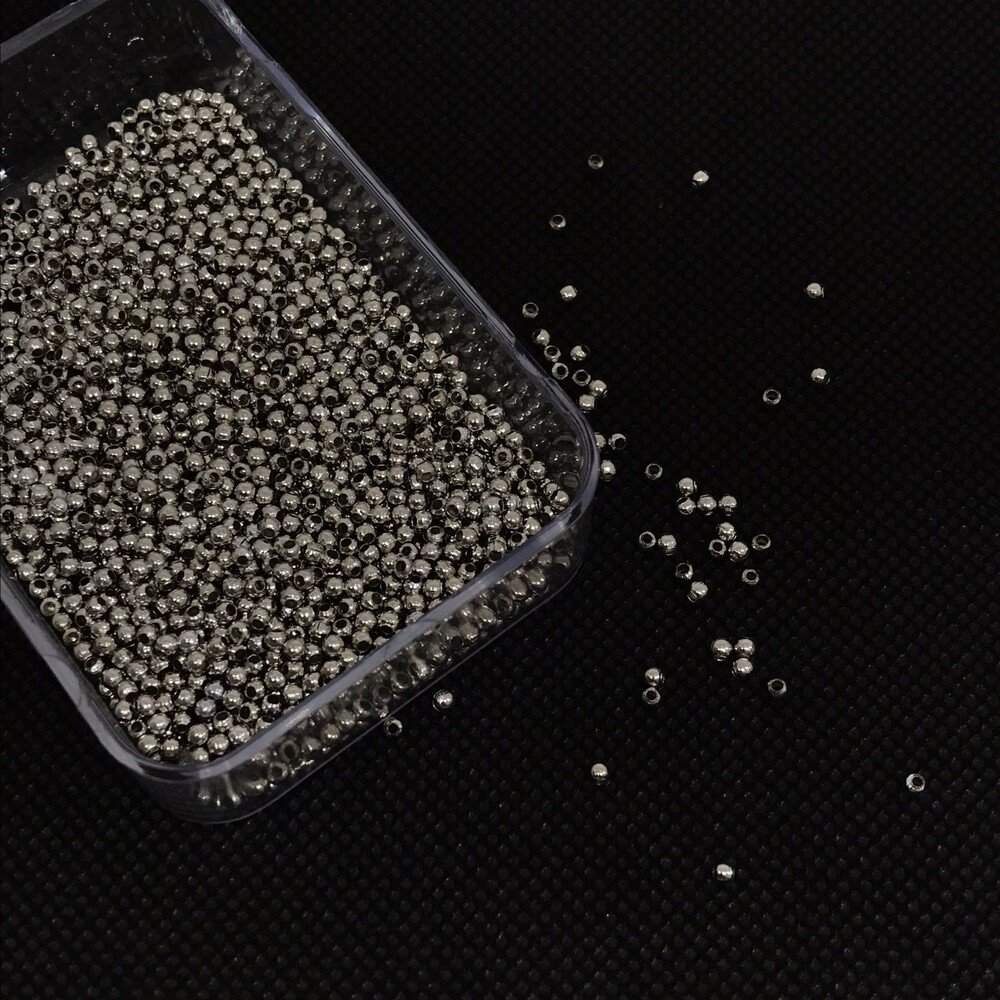 2,5mm Gümüş Renk Metal Top 10gr 440 Adet