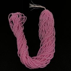 Açık Pembe İpe Dizili Kum Boncuk Preciosa 0.11