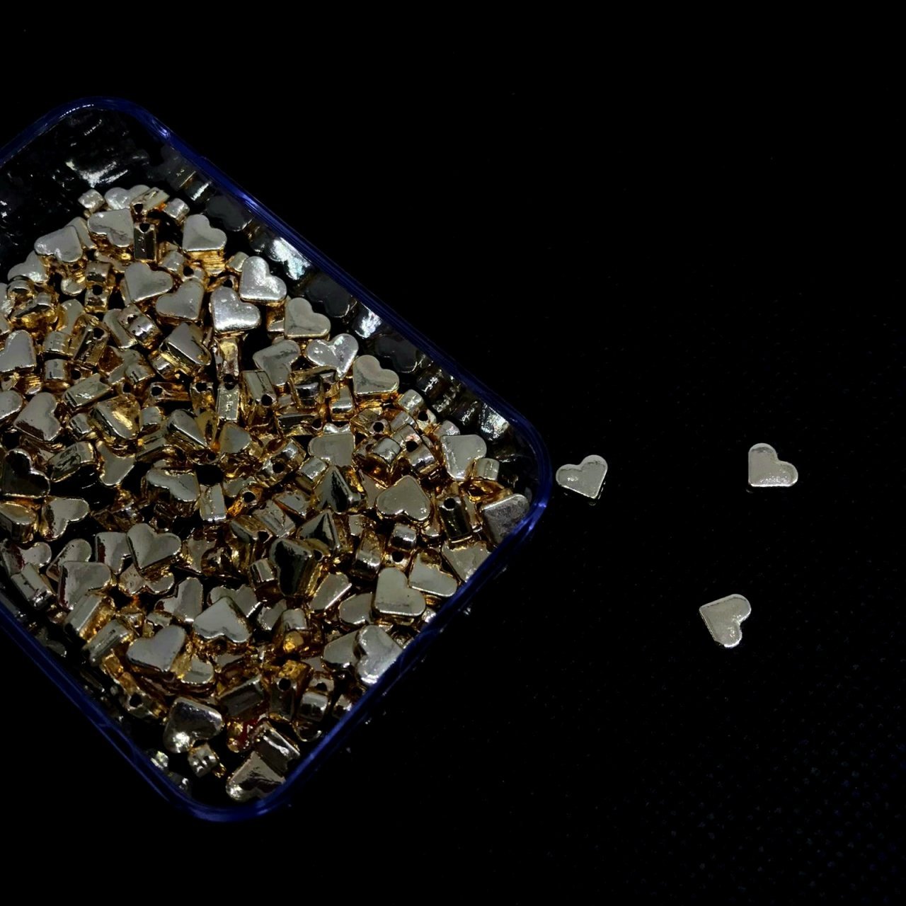 Kalp Metal Gold Kaplama 15Adet