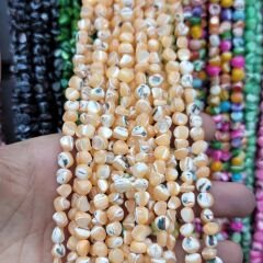 Şekilsiz Renkli Sedef 6-7MM Dizide 59-62 Adet Dizi 38CM