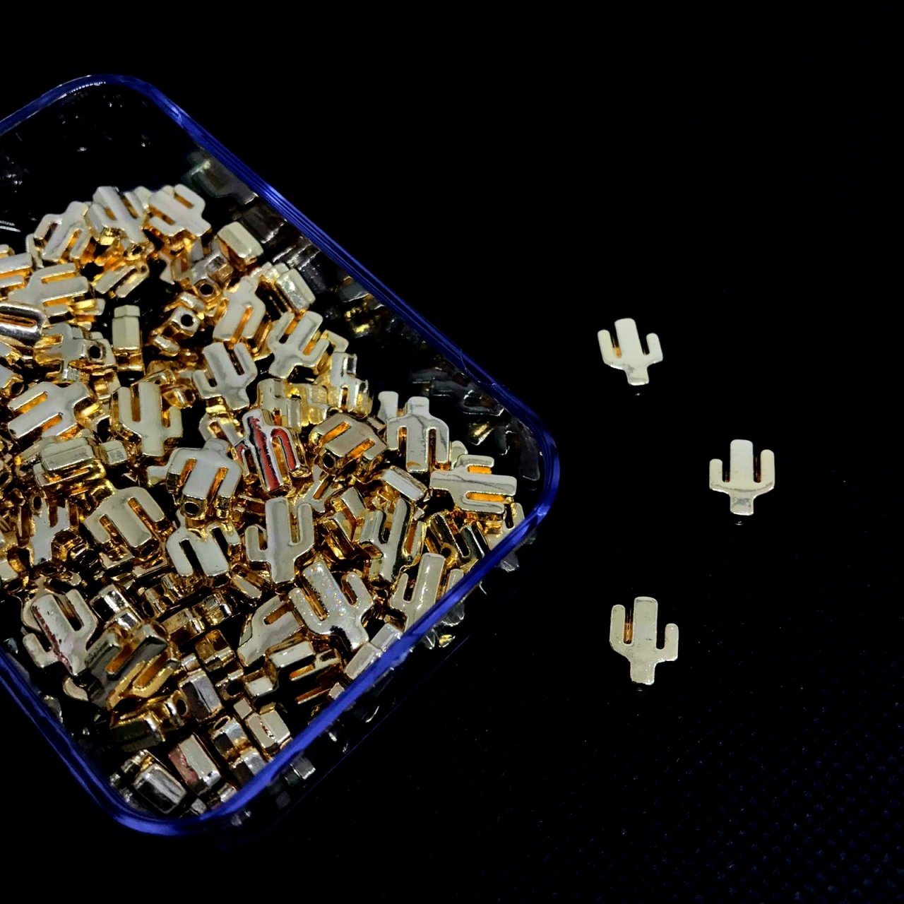 Kaktüs Metal Gold Kaplama 15 Adet