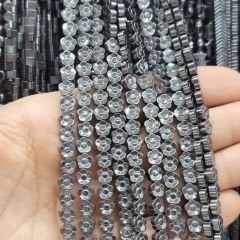 Hematit Taşı Dizide 60 Adet 40CM