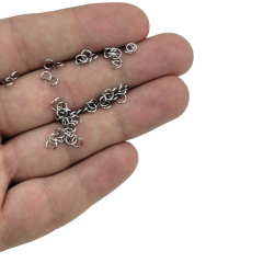 Çelik Rodyum Halka 4MM 10 adet