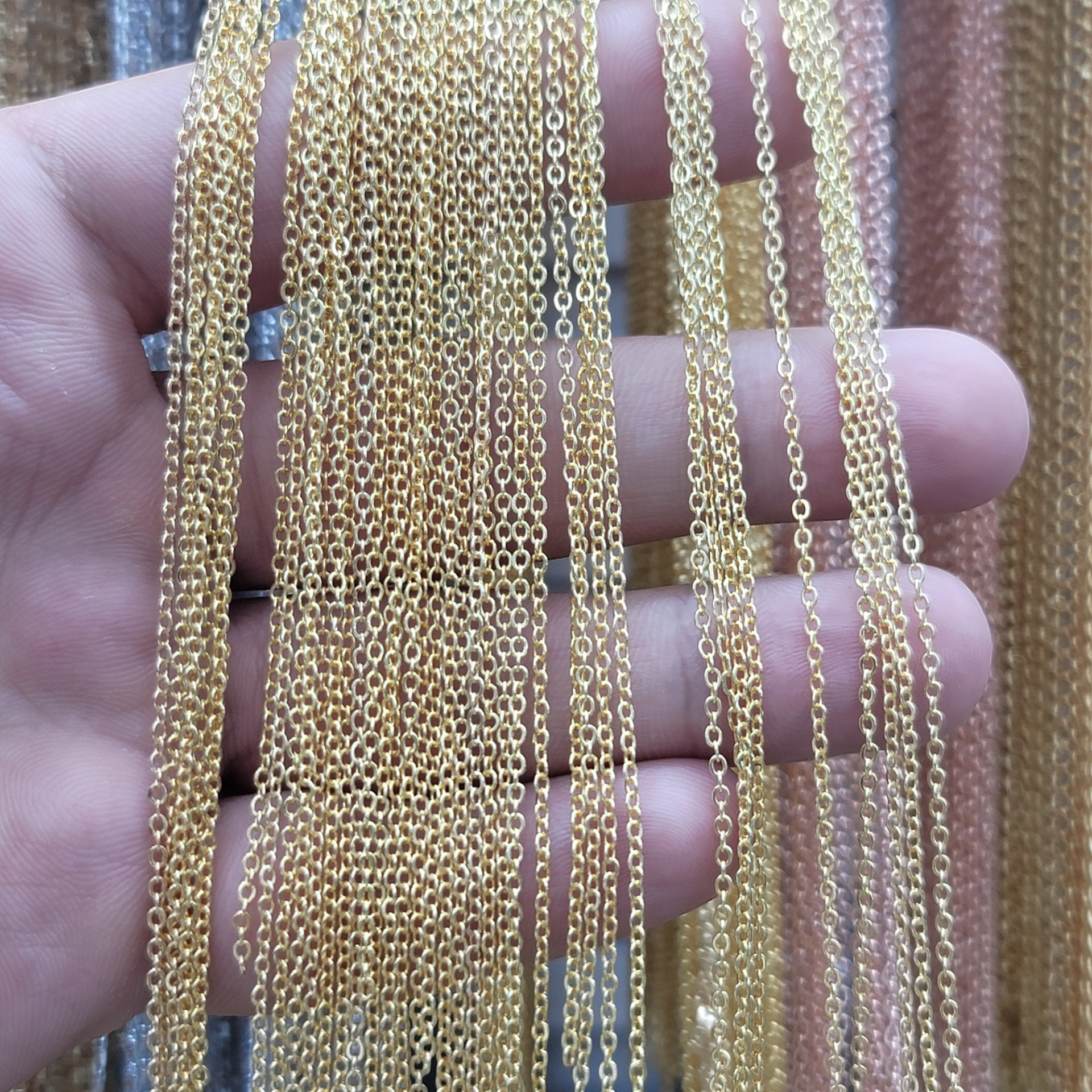 SF235 INCE ZINCIR 1MT GOLD