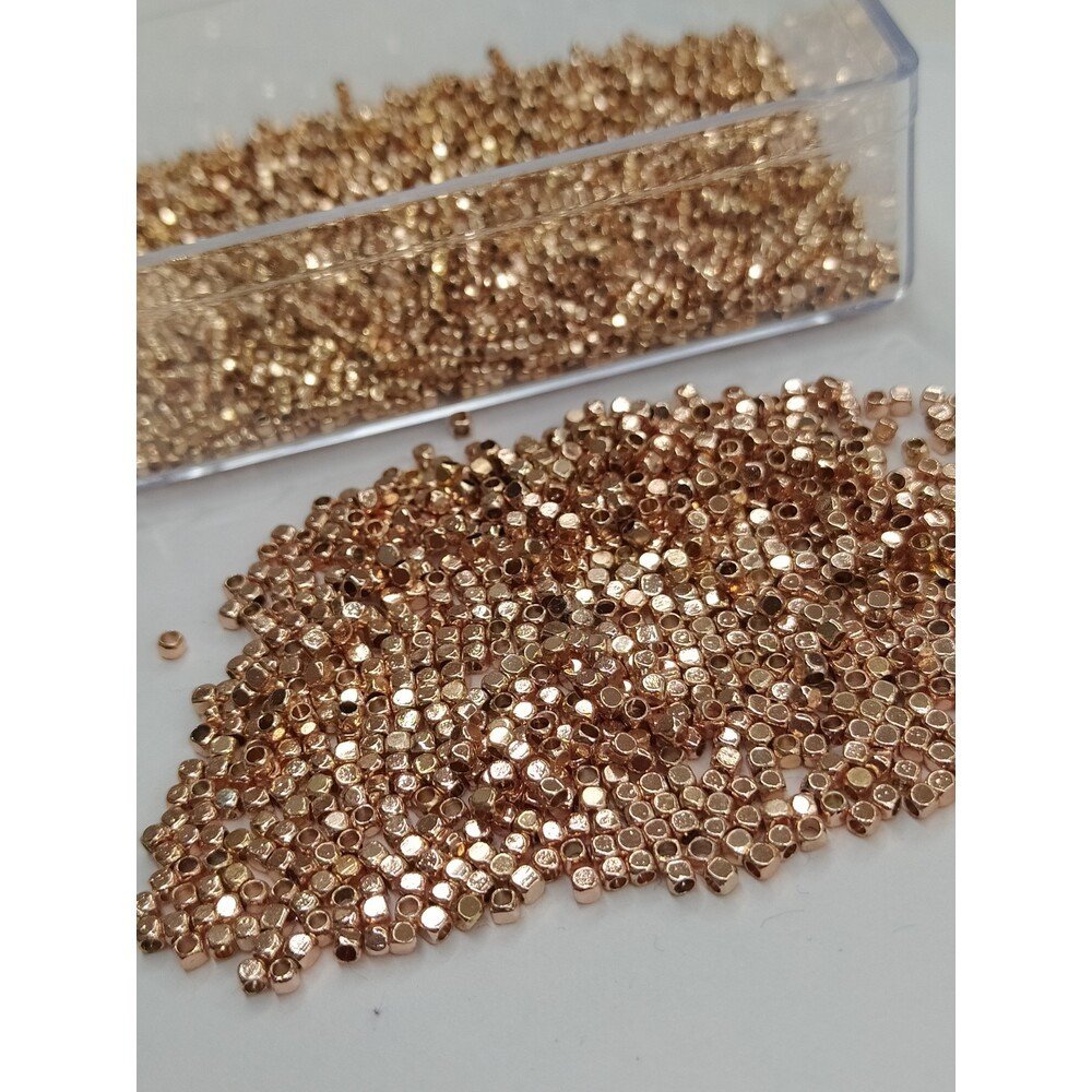 Metal Küp 2.5MM Rose 10gr 150 Adet