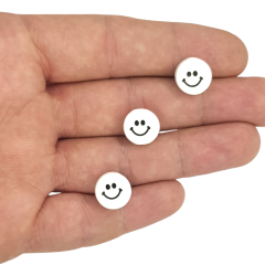 Emoji Seramik Figür beyaz