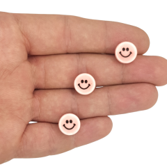 Emoji Seramik Figür Açık Pembe