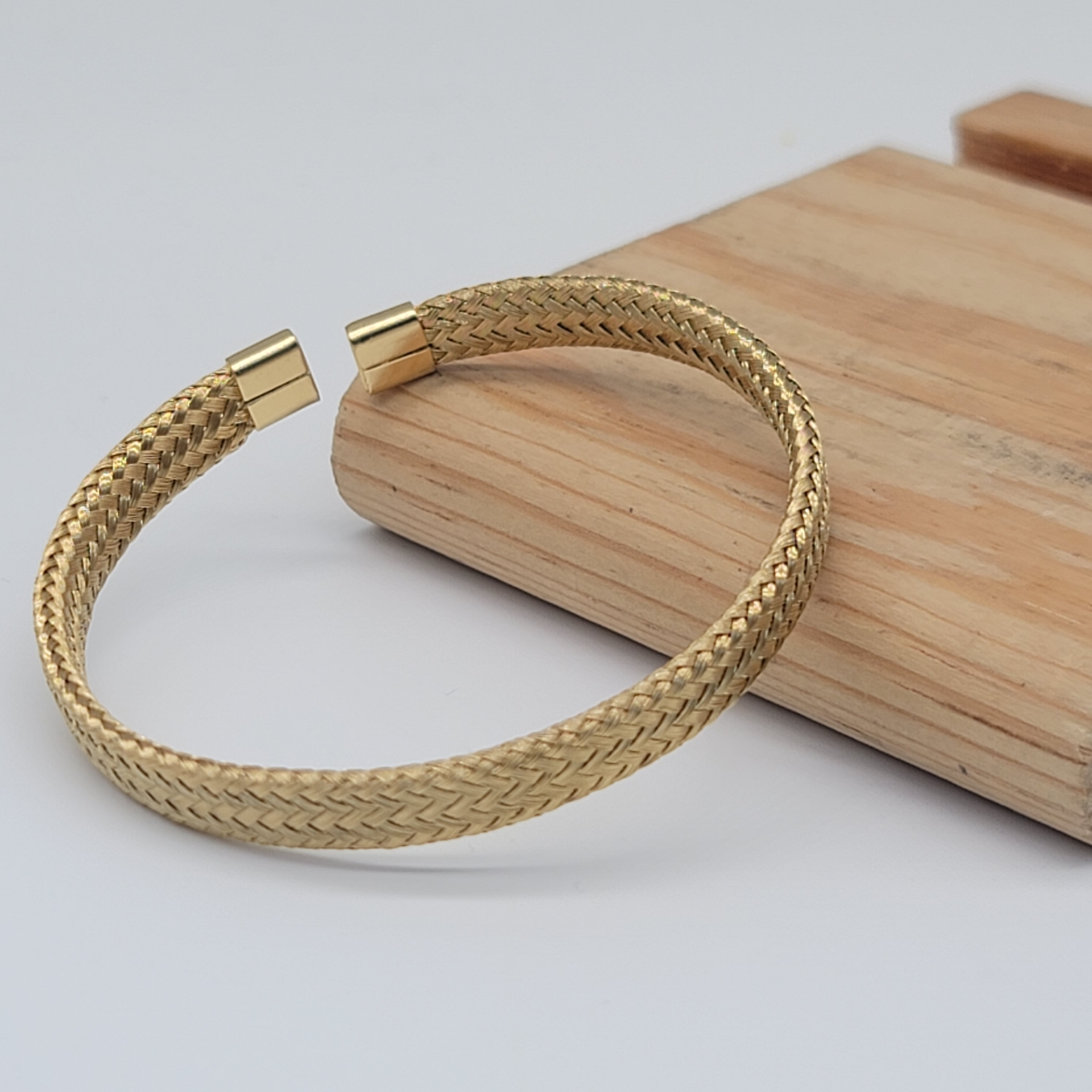 Çelik Bileklik Gold 1 Adet