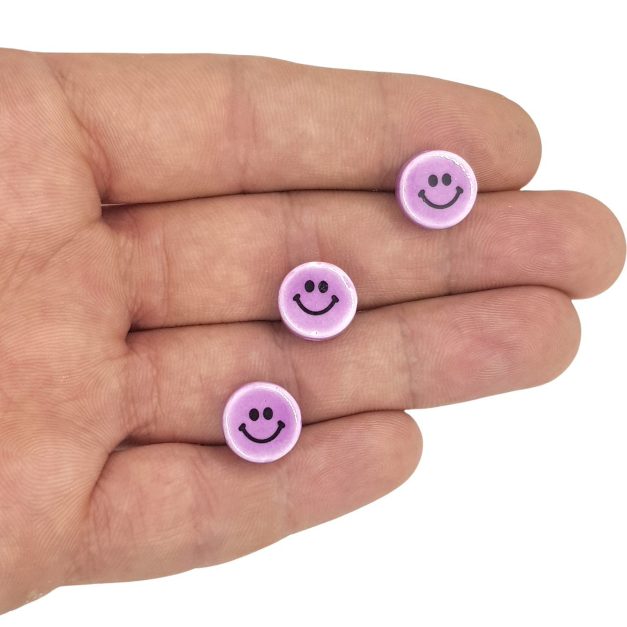 Emoji Seramik Figür Lila