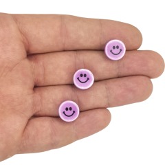 Emoji Seramik Figür Lila