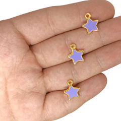 Mineli Lila Küçük Yıldız Gold Kap.