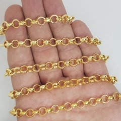 Gold Kaplama Zincir 1 Metre