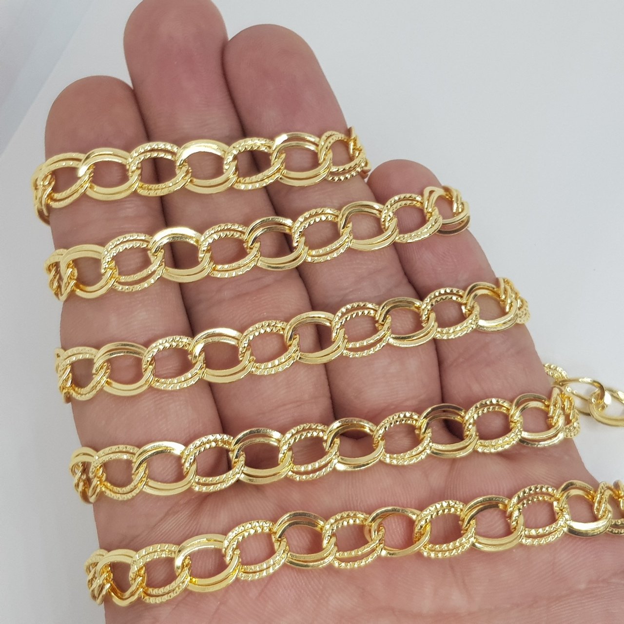 Gold Kaplama Zincir 1 Metre