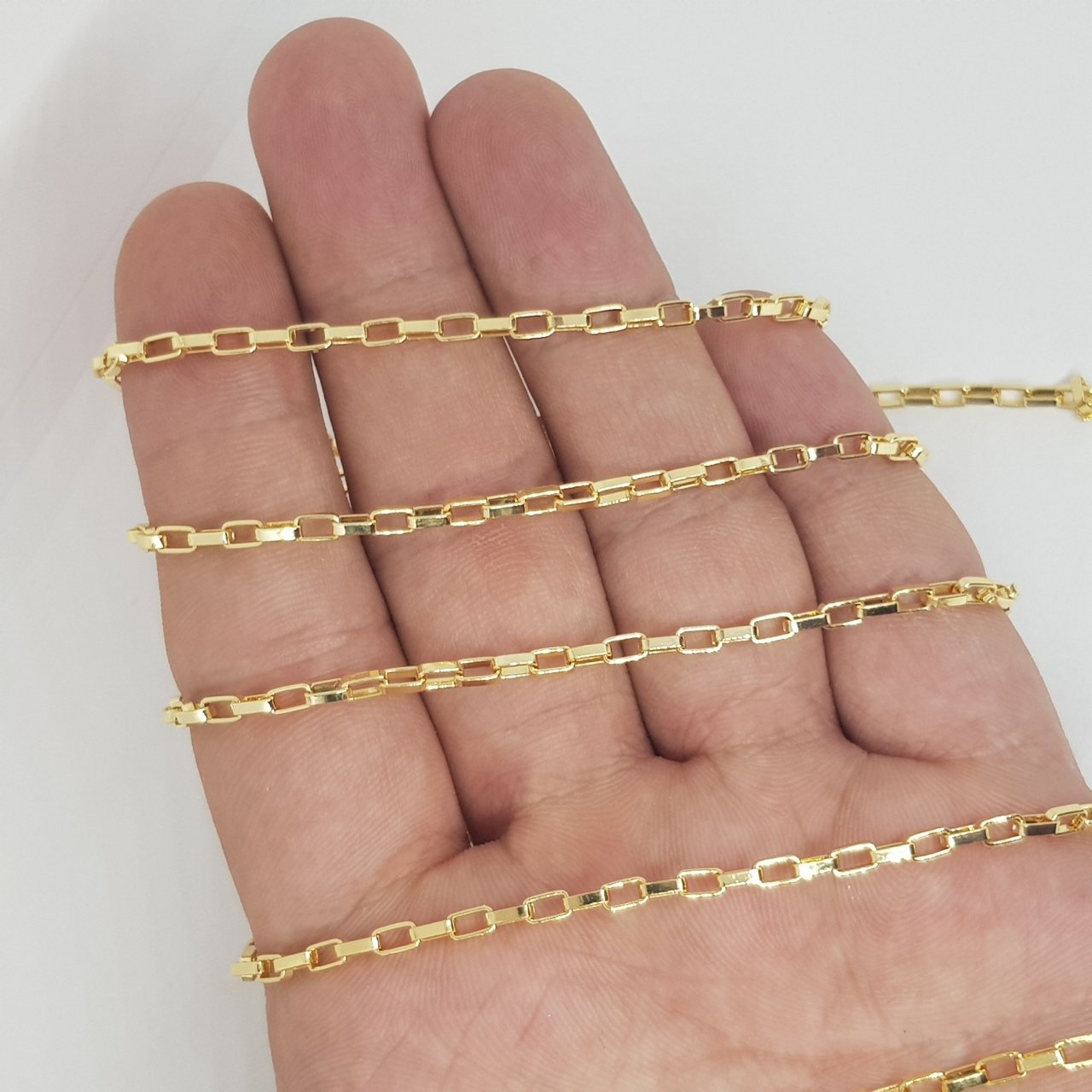 Gold Kaplama Zincir 1 Metre