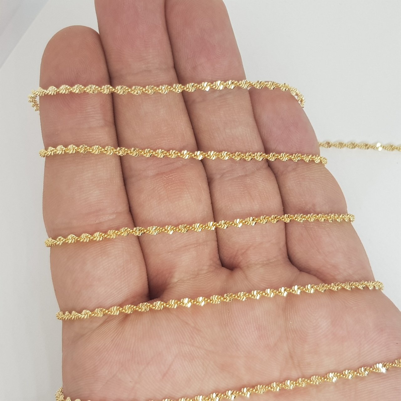 Gold Kaplama Zincir 1 Metre