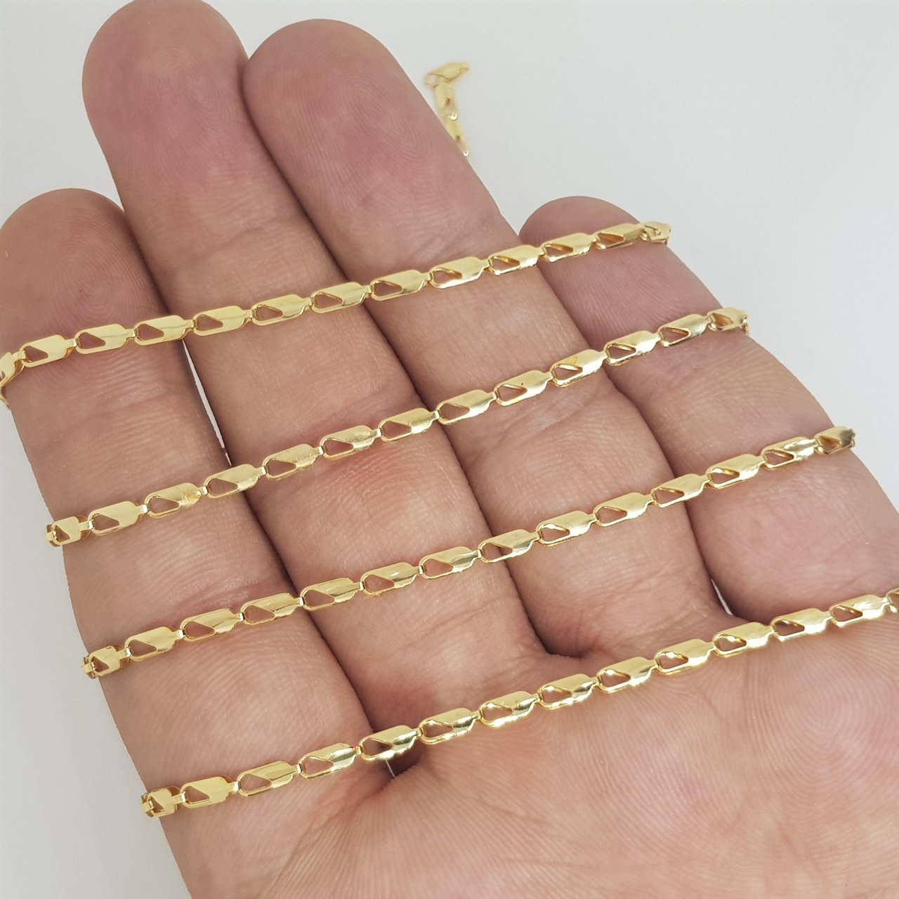 Gold Kaplama Zincir 1 Metre