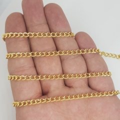 Gold Kaplama Zincir 1 Metre