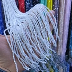 2MM Basık Mat Kristal Dizide 120-140 Adet Beyaz