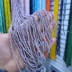 2MM Basık Mat Kristal Dizide 120-140 Adet Lila