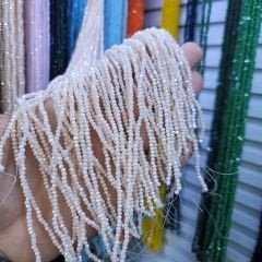 2MM Basık Mat Kristal Dizide 120-140 Adet Krem
