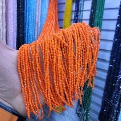 2MM Basık Mat Kristal Dizide 120-140 Adet Turuncu
