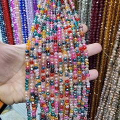 6MM Basık Kristal Dizide 85-100 Adet Mix